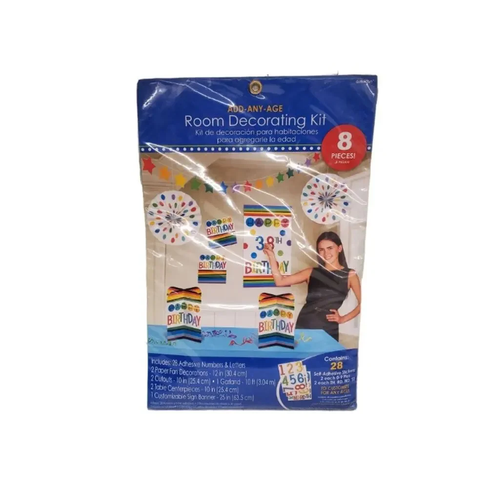 Customizable Birthday Decorations Happy Birthday Banner Room Decorating Kit